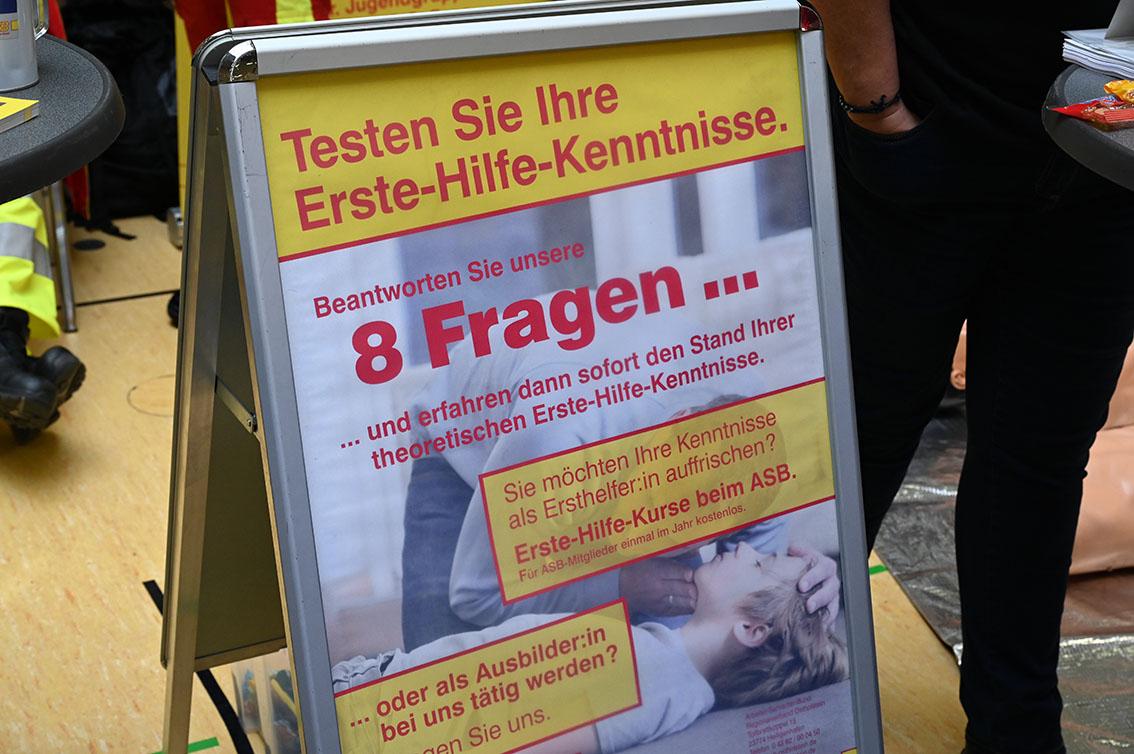Der ASB Ostholstein beteiligte sich am Ehrenamtstag auf Fehmarn